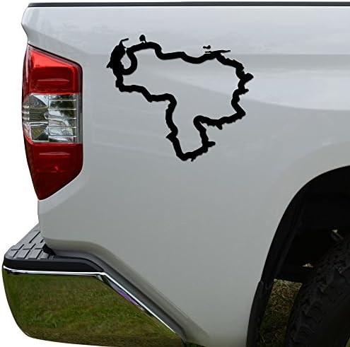 וונצואלה מפת כפרי Die Die Cut ויניל מדבקה מדבקה למשאית רכב חלון אופנוע חלון פגוש קיר גודל- [6